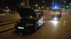 Řidič v BMW chtěl ujet strážníkům, po nehodě skončil v poutech