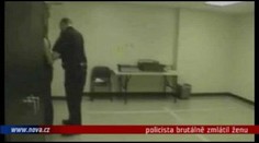 VIDEO: Policista brutálně zmlátil ženu, tekla z ní krev