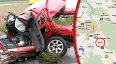 Hrůzná nehoda 4 aut: 1 mrtvý 7 raněných, silnice na Písek uzavřena