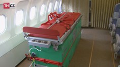 Takhle vypadá uvnitř airbus, který převeze zraněného Čecha