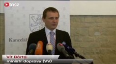 Bárta představí škrty na silnicích. Radil mu i Klaus