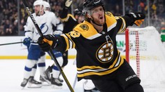 Pastrňák opět řádil! Hattrickem sestřelil obhájce Stanley Cupu