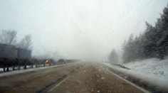 V Chorvatsku padal sníh! Dálnici A1 u Gospiče museli uzavřít