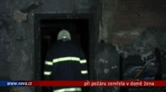 VIDEO: Při požáru zemřela v domě žena