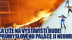 VIDEO: Pražská lyže na Výstavišti bude! Požár Průmyslového paláce ji neohrozil