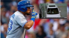 Odpal za všechny prachy! Cabrerův homerun rozbil čelní sklo auta