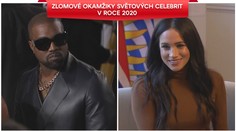 Svět celebrit v roce 2020: Kanye West málem prezidentem i odchod z královské rodiny