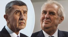 Babiš navštívil Zemana. Popřál mu k narozeninám a dal mu koňak