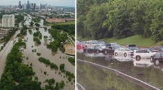 Ulice Texasu zaplavily masy vody. V Houstonu napršelo po kolena