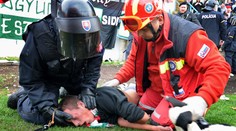 Fanoušci běsnili na fotbalovém zápase v Dunajské Stredě