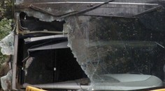 Na Holešovsku havaroval autobus plný dětí