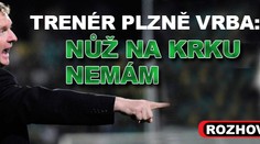 Trenér Plzně Vrba: Nůž na krku nemám