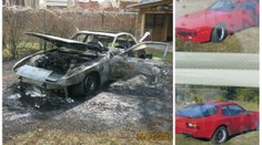 Hýčkané Porsche 944 za půl milionu shořelo za 10 minut