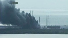 HROZIVÉ VIDEO: Raketa s družicí Facebooku vybuchla na rampě