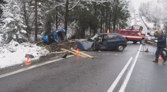 U osudových Nažidel havarovala tři auta a zemřel člověk