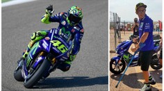 Šílené! Rossi přišel k motorce o berlích, pak si vyjel první řadu