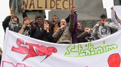 OBRAZEM: Na Václaváku demonstrovali studenti proti maturitám
