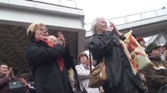 Komunisti jdou domů. Demonstrace skončila