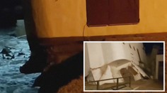 VIDEO: Dům se v Argentině zřítil do moře, stačil jen okamžik