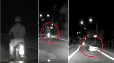 Zběsilá honička: Motorkář vyklopil spolujezdce, přesto nezastavil