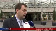 VIDEO: Hotel Hilton byl evakuován kvůli havárii plynu
