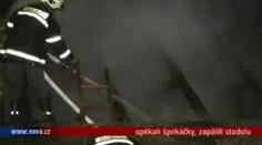 VIDEO: Opékali špekáčky, zapálili stodolu