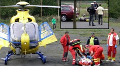 Muž a dítě v motokáře narazili do osobního vozu