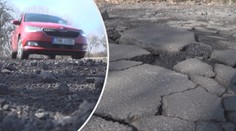 Silnice jako ementál! Zařadit dvojku si troufnou jen místní kaskadéři