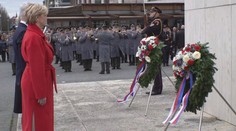 Pavel a Čaputová položili věnce k soše Tomáše Garrigua Masaryka