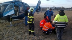 Bouračka na R4 kvůli námraze! Jeden člověk se zranil