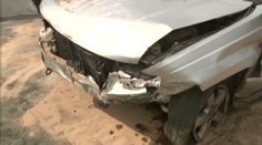 Při čelní srážce aut u Říčan se vážně zranila žena
