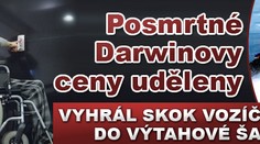 Posmrtné Darwinovy ceny uděleny: vyhrál skok vozíčkáře do výtahové šachty