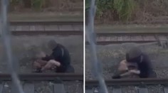 VIDEO: Ohavný případ týrání. Muž na kolejích brutálně mlátil psa