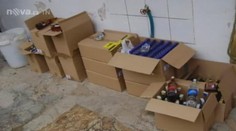 Razie na jihu Moravy: Policie našla garáž plnou nelegálního alkoholu