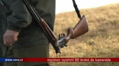 VIDEO: Myslivec chtěl zabít zajíce, vystřelil 80 broků do kamaráda
