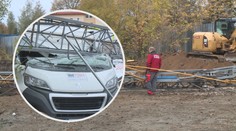 Na stavbě v Praze se zřítil jeřáb, škoda je kolem milionu!