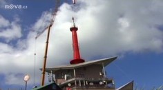 Televizní vysílač na Lysé hoře dostal novou anténu