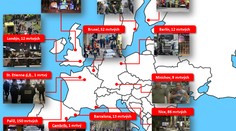 Teror v Evropě: Za tři roky vyhaslo při útocích teroristů 345 životů!