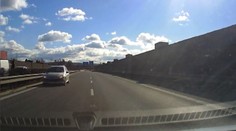 Na dálničním přivaděči u Plzně se řítilo auto v protisměru! VIDEO