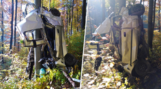 Mladý řidič (†20) se zabil na Slovensku, auto se nabodlo na strom