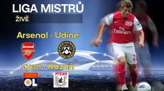 PŘÍMÉ PŘENOSY LIGY MISTRŮ! Arsenal zdolal Udine, Lyon ruskou Kazaň