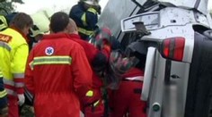 Měl řidičák tři měsíce, skončil ve stromu. VIDEO záchrany