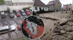 Apokalypsa ve Strakonicích: Kroupy, vyplavené sklepy, zničené cesty a zatopená auta