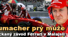 Za zpackaný závod Ferrari v Malajsii prý může Schumacher