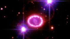 FOTO: Explodující supernova porodila dvojici hvězd