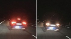 Vybrždění na dálnici agresorovi nevyšlo, tak do auta nacouval!