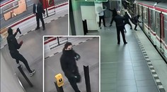 Posprejovali metro a stříkali jeho obsluze sprejem do obličeje