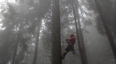 Paraglidista uvízl poblíž Ještědu. Sundat ho museli hasiči