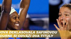 Serena Williamsová smetla ve finále Australian Open Safinovou