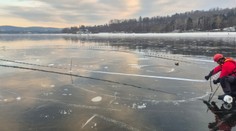 Okamžitě se propadnete. Policie varuje před bruslením na brněnské přehradě